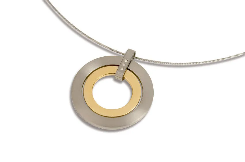 0741-04 Boccia Titanium Pendant  (choose chain separately)