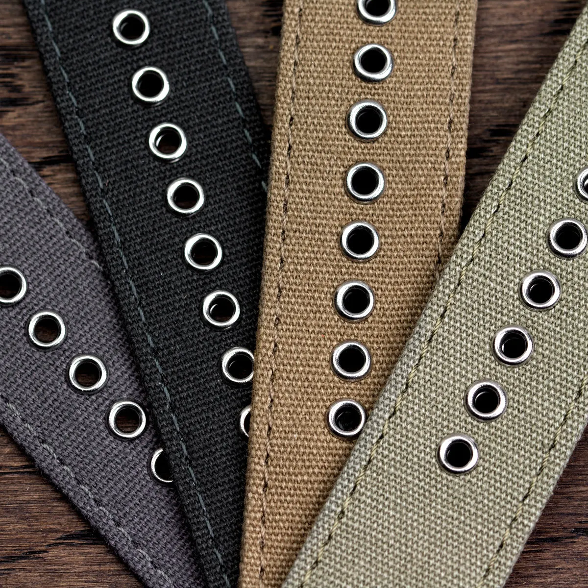 1973 British Military Watch Strap: WARRIOR CANVAS - Grey