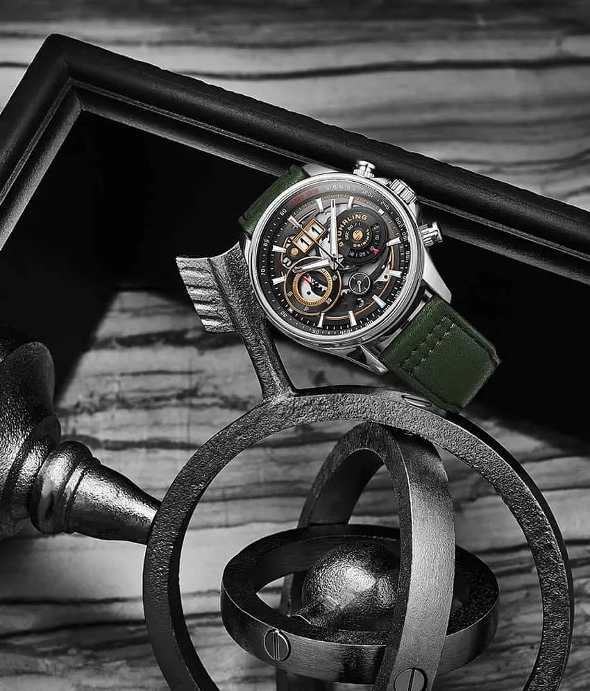 Ace Aviator Chronograph & Tachymeter 4010 Quartz 45mm