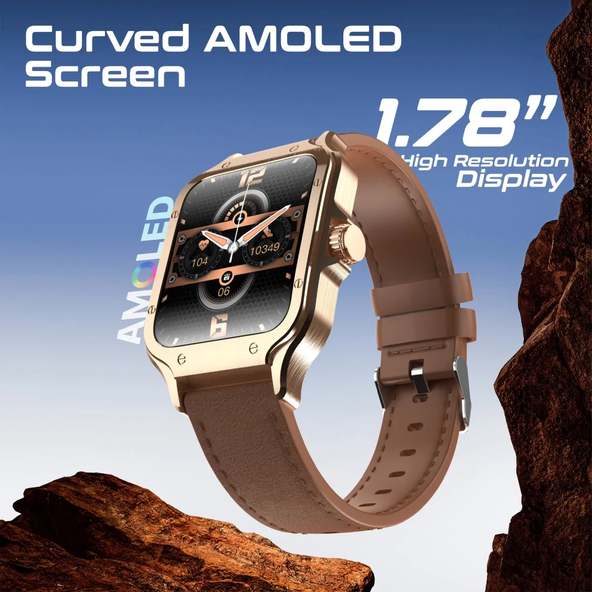 ActivLife™ Curved AMOLED Screen Smartwatch with BT Calling