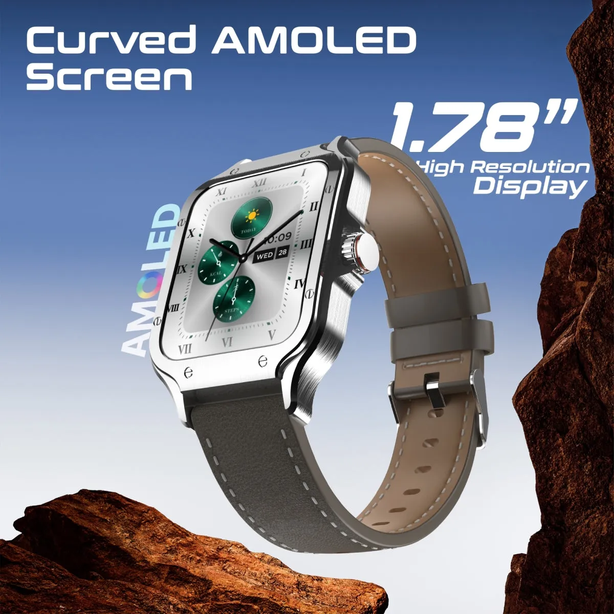 ActivLife™ Curved AMOLED Screen Smartwatch with BT Calling