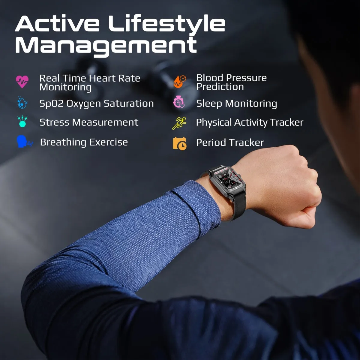 ActivLife™ Curved AMOLED Screen Smartwatch with BT Calling