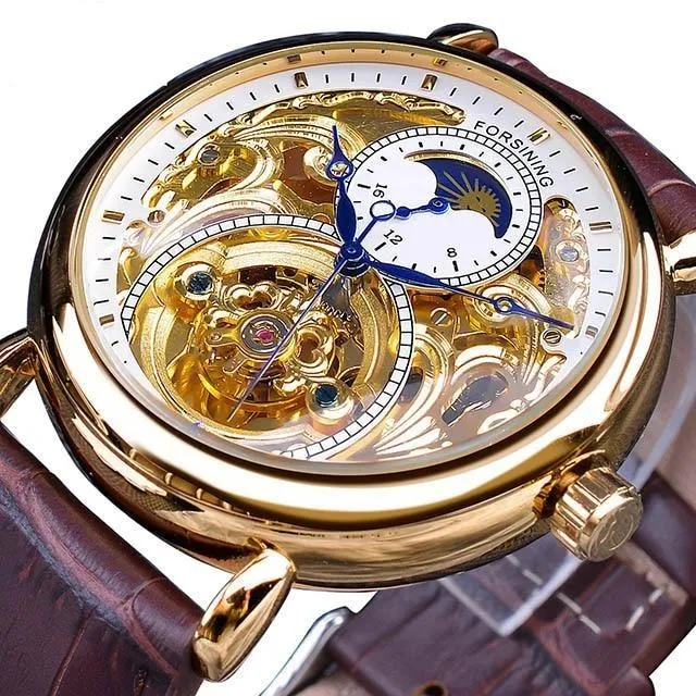 Alberto Calendario Mechanical Skeleton Watch