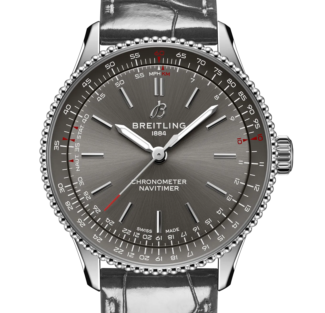 Breitling Navitimer Automatic 36mm Watch with Gray Dial