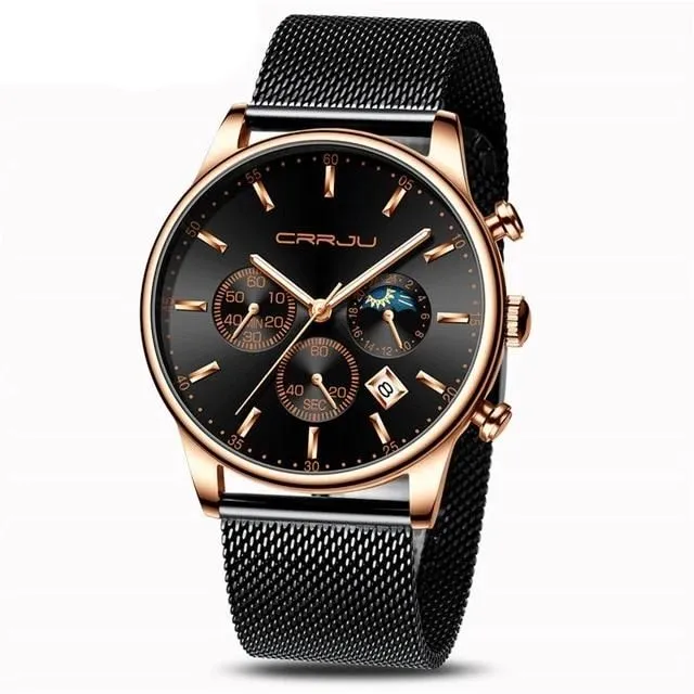 Casual Mesh Strap Fashion Quartz Watch For Mens