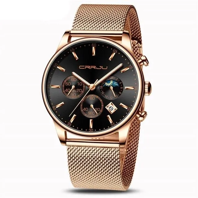 Casual Mesh Strap Fashion Quartz Watch For Mens