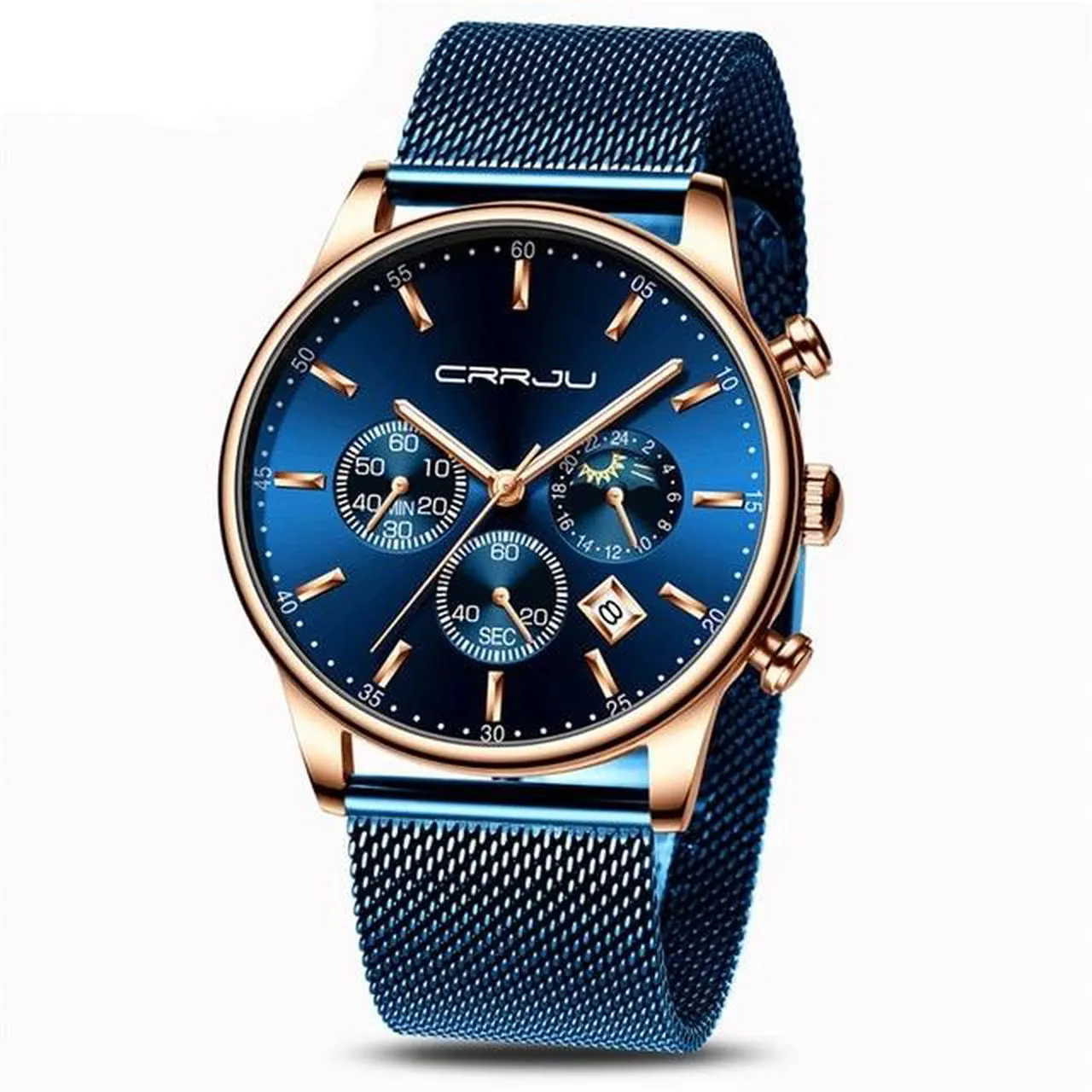 Casual Mesh Strap Fashion Quartz Watch For Mens