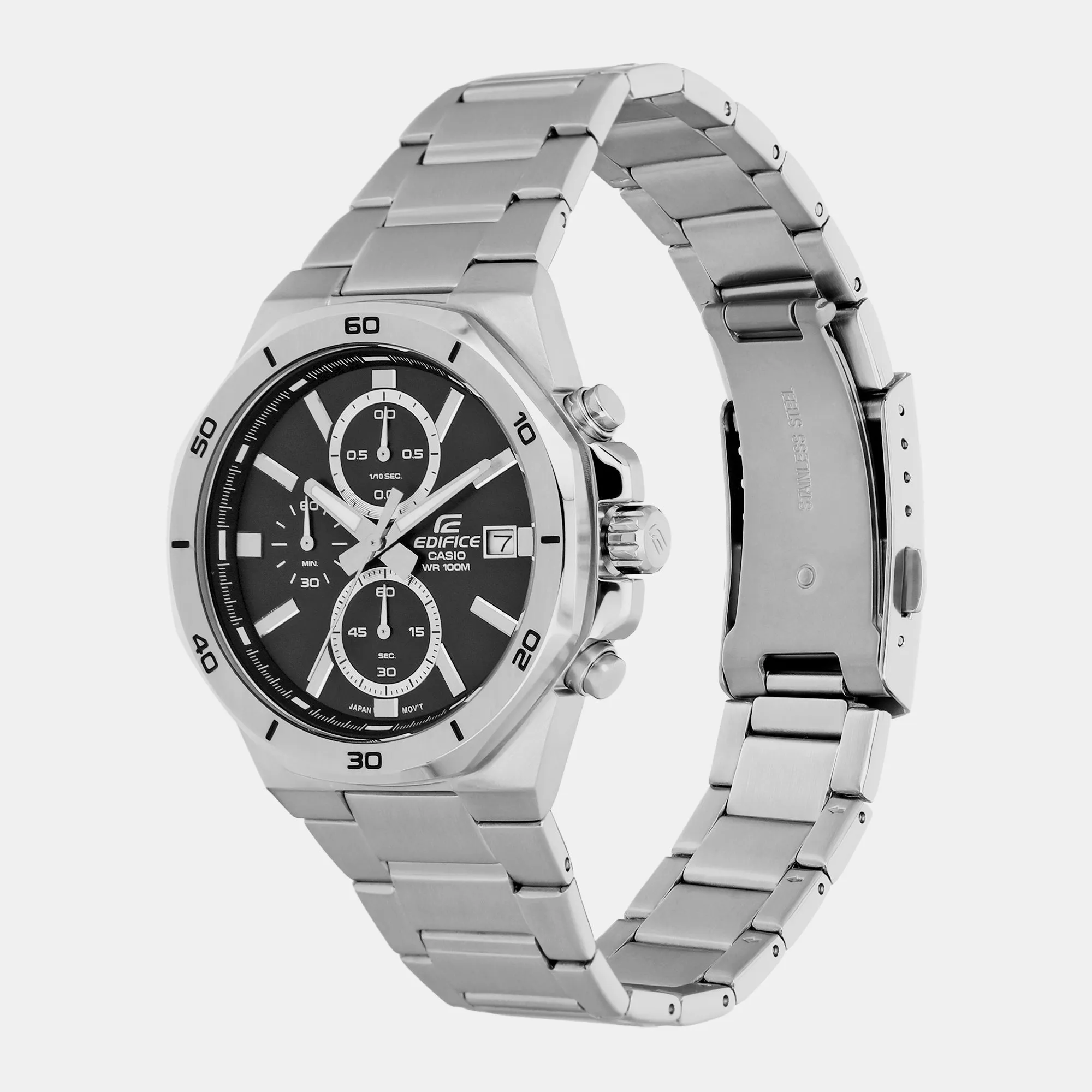 Edifice Black Men's Chronograph Stainless Steel Watch ED583 - EFV-640D-1AVUDF