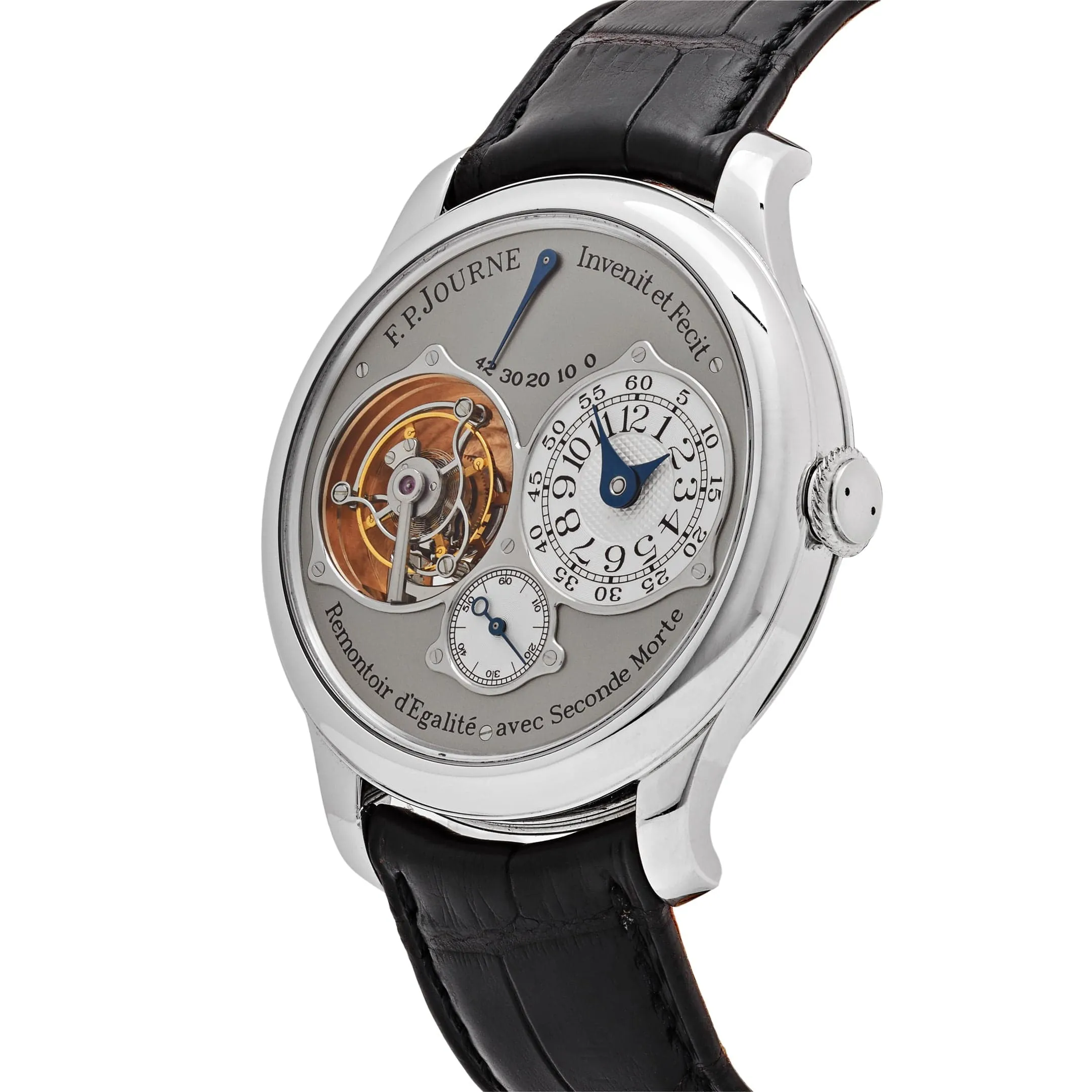 F.P.Journe Tourbillon Souverain Platinum Guilloché Silver Dial