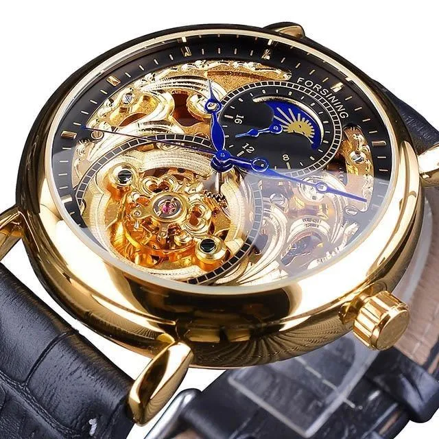 Francois Calendario Mechanical Skeleton Watch