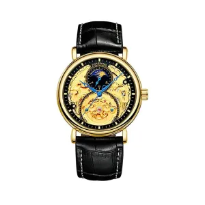 Francois Calendario Mechanical Skeleton Watch