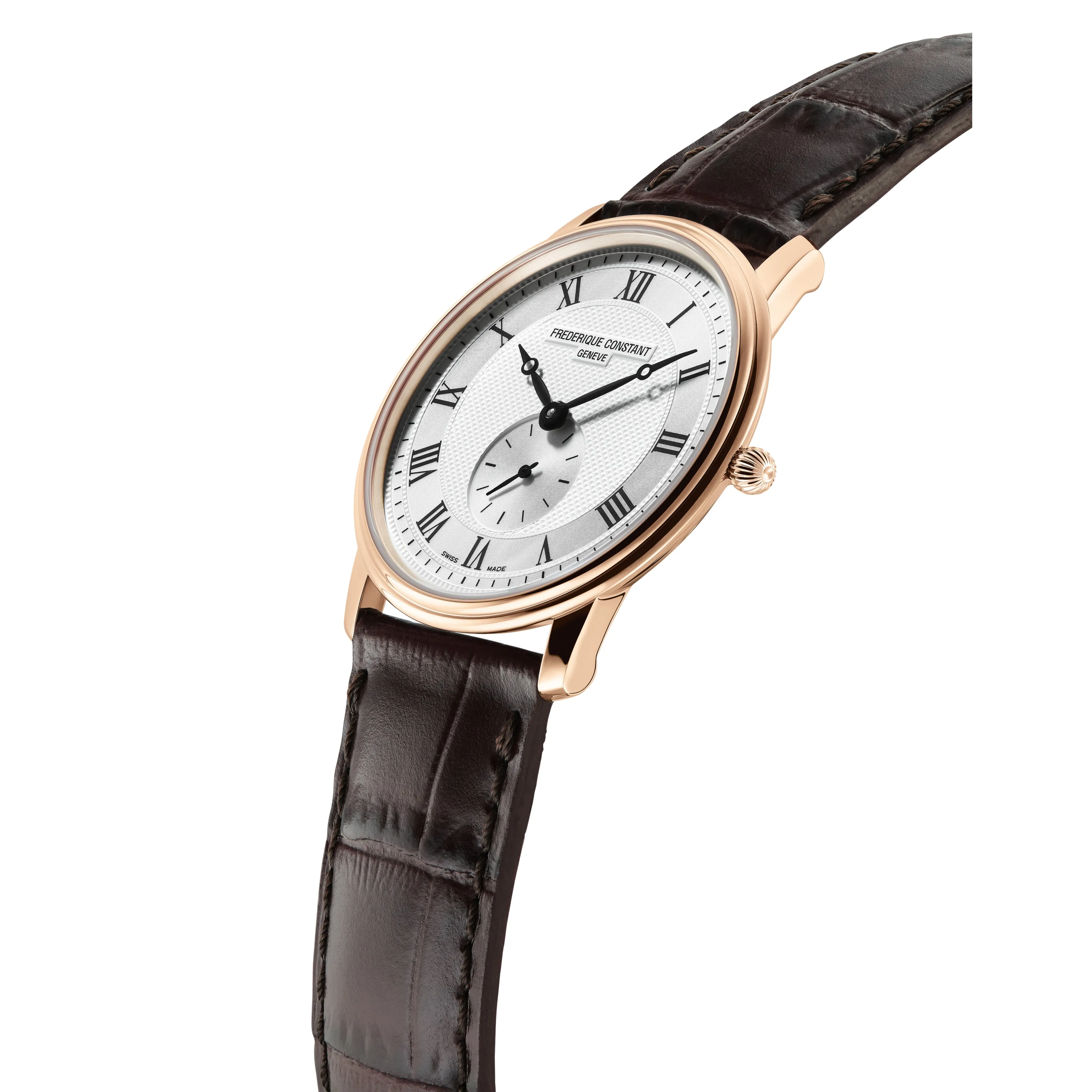 Frederique Constant Men's Fc Slimline Small Seconds Brown Watch FC-235M4S4