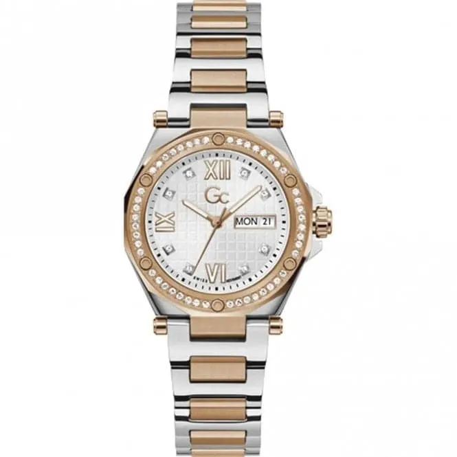 GC Ladies Legacy Lady Silver & Rose Gold Watch Z20002L1MF