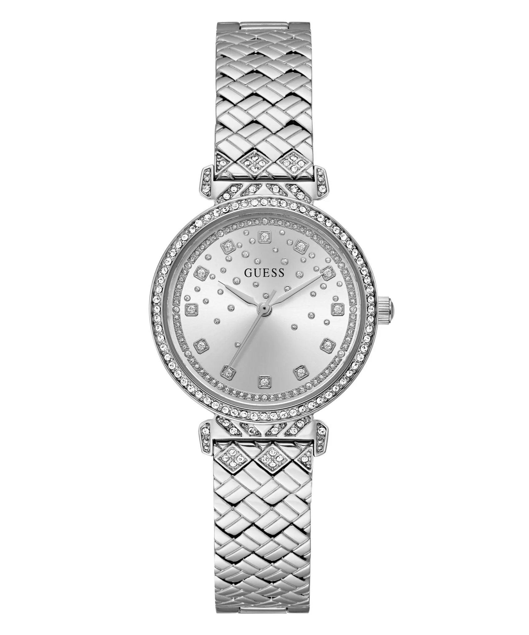 Guess Ladies Enchantment Silver Tone Recycled Steel Watch GW0763L1