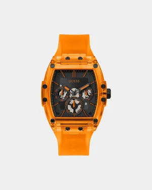 Guess Mainline Phoenix Watch Transparent Orange