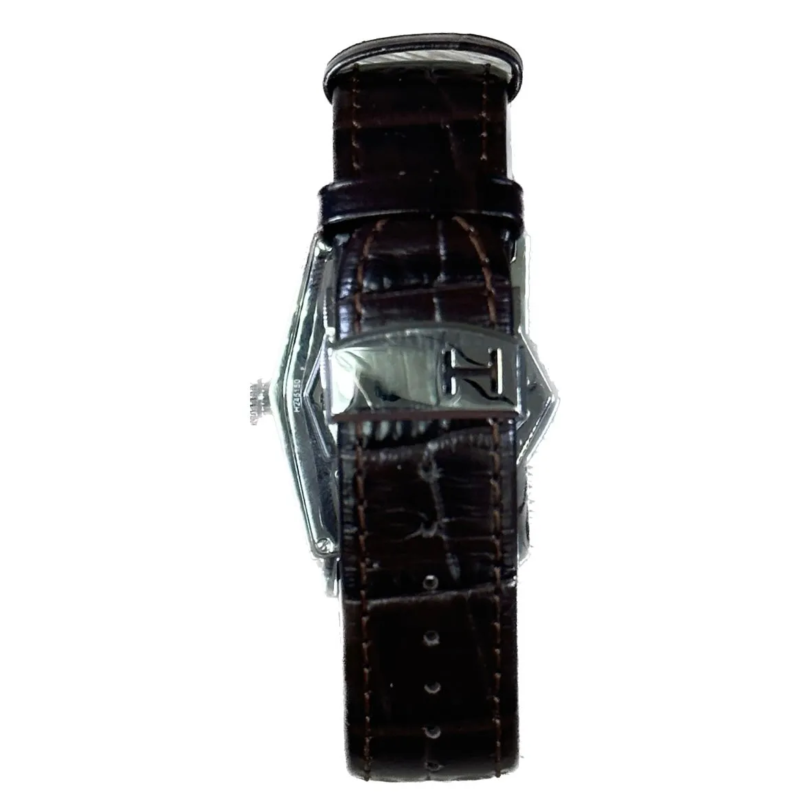 Hamilton American Ventura Automatic Shield Shaped Watch - Brown Leather Strap