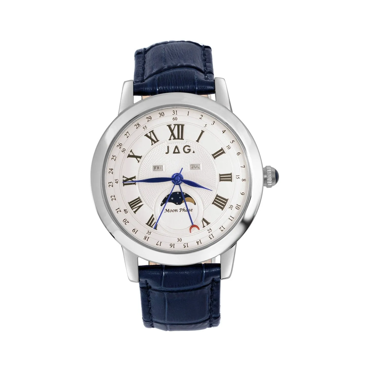 Jag Mosman Silver and Blue Men's Watch J2774A