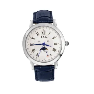 Jag Mosman Silver and Blue Men's Watch J2774A