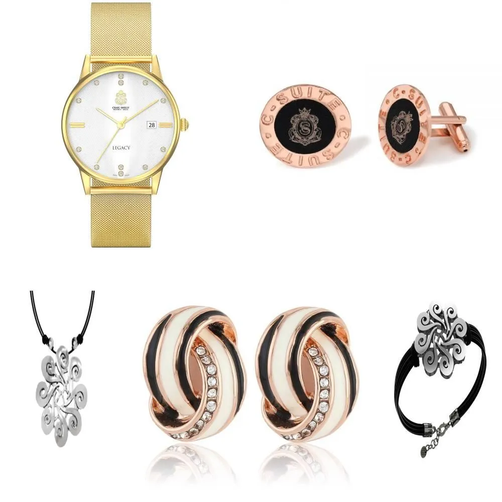 Legacy Watch With Earrings, Bracelet And Necklace Gift Set