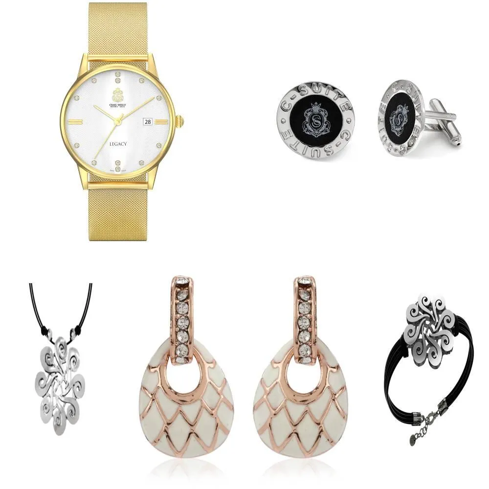 Legacy Watch With Earrings, Bracelet And Necklace Gift Set