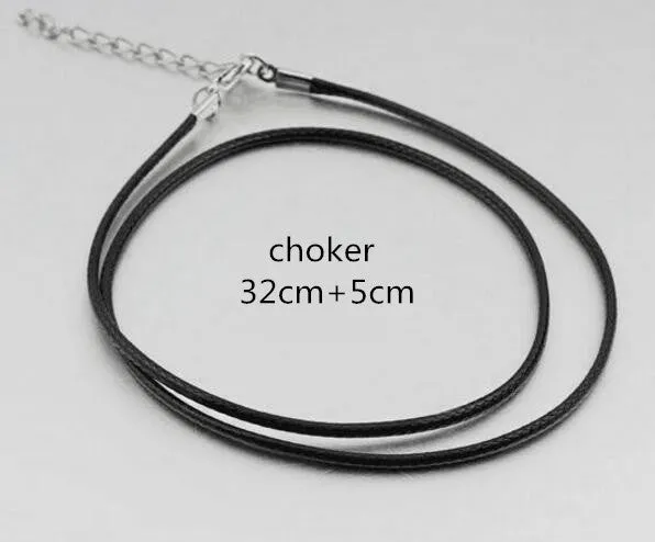 Lowest price !! Hot New women black leather cord necklace Maxi statement necklace Chokers Necklace for women 2017 Jewelry