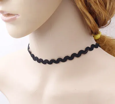 Lowest price !! Hot New women black leather cord necklace Maxi statement necklace Chokers Necklace for women 2017 Jewelry