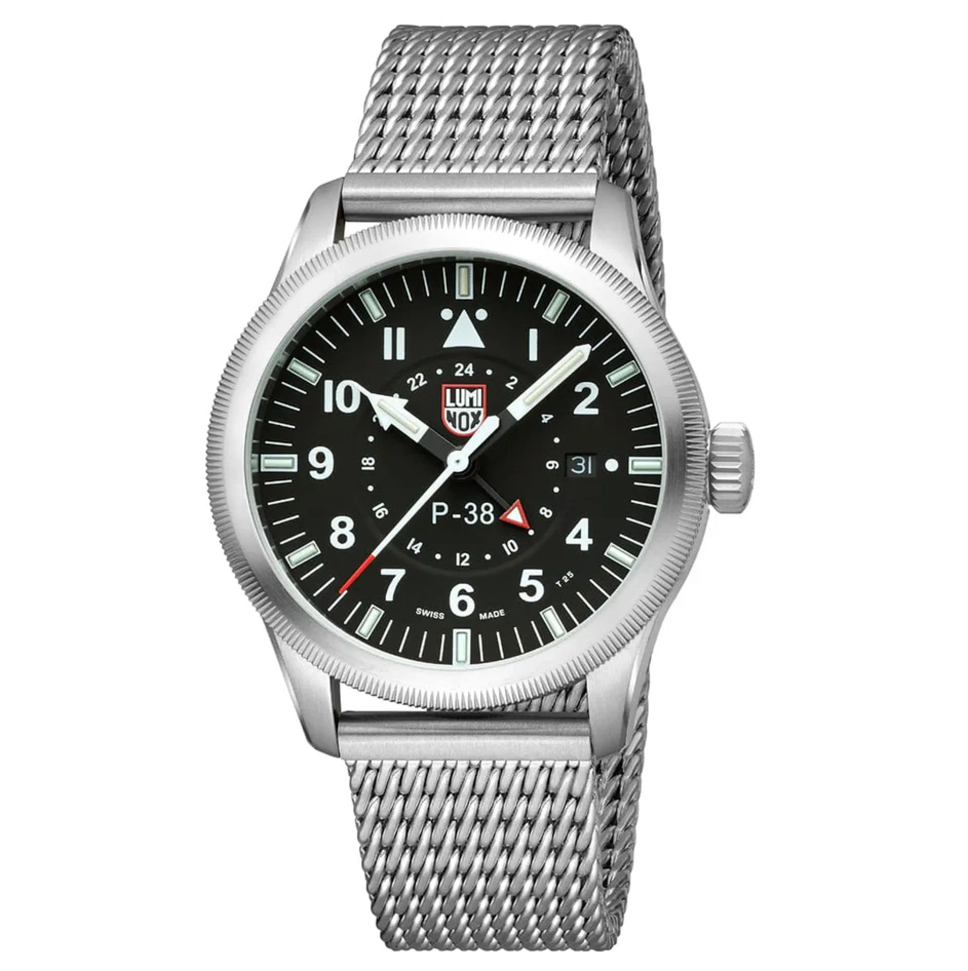 Luminox Air Pilot P-38 Lightning GMT Men's Silver Watch XA.9522