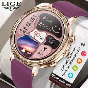 Luxury Smart Watches For Women Bluetooth Call Connected Phone Women Watch Health Monitor Sports Smartwatch 2023 Women Gift