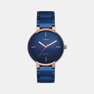 Men Blue Analog Ceramic Watch TWEG21201