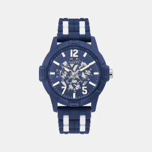 Men Blue Silicon Chronograph Watch GW0428G3