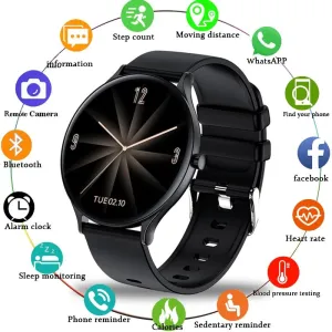 Men Waterproof Sport Full Touch Screen Social App Smart Watches