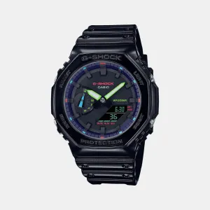 Men's Black Analog-Digital Resin Watch G1367 - GA-2100RGB-1ADR