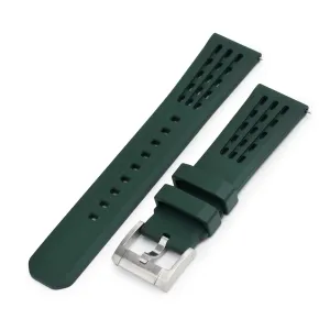 Ocellus Green FKM Rubber Quick Release Watch Strap