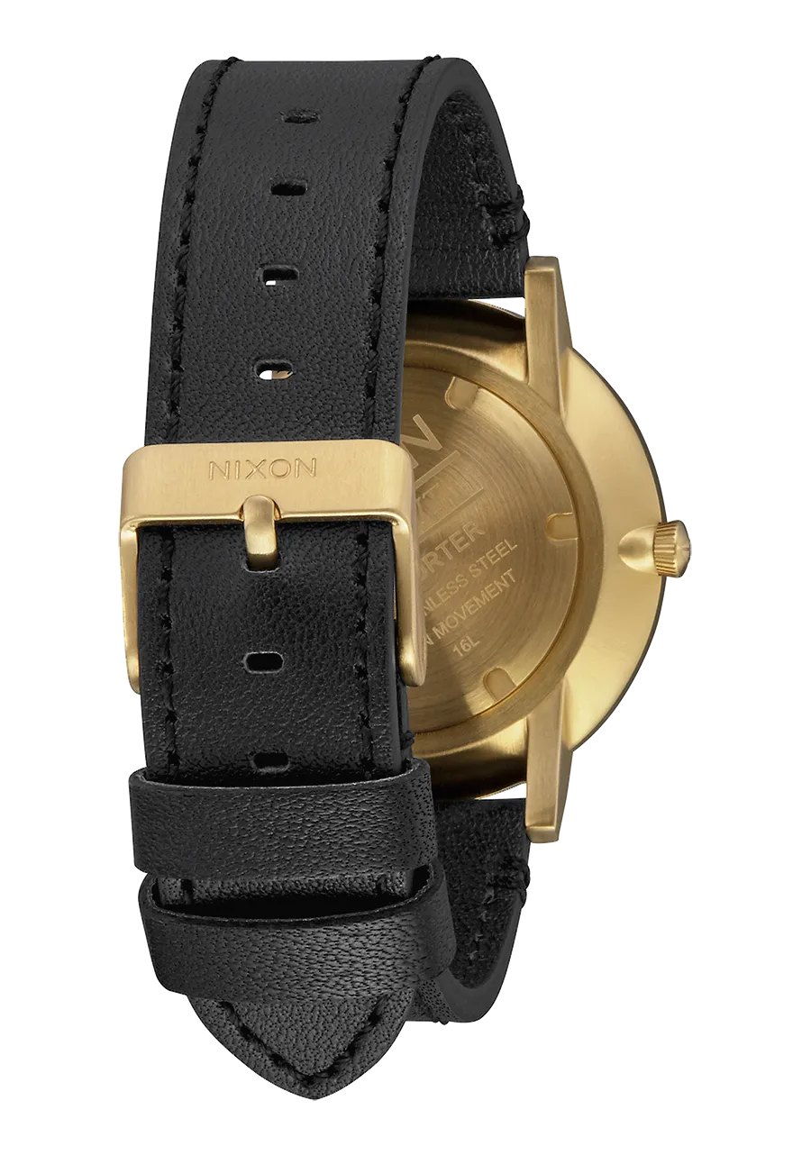 Porter Leather - Gold / Black