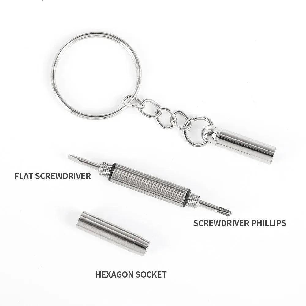 Precision Repair Kit: Compact Steel Tool Set for Glasses & Watches