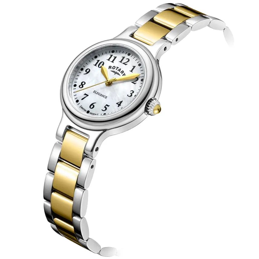 Rotary Elegance Ladies Two-Tone Watch LB05136/41