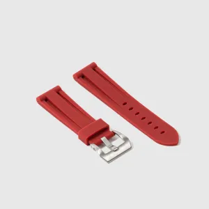 Rubber Strap for Panerai Luminor - Bordeaux Red