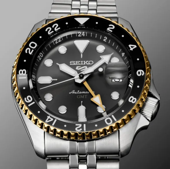 Seiko 5 Sports SKX GMT U.S. Special Creation Automatic 42.5 mm Charcoal Dial Men's Watch (SSK021)