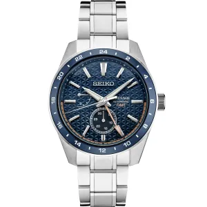 Seiko Presage SPB217 GMT 42.2mm Blue Dial Watch