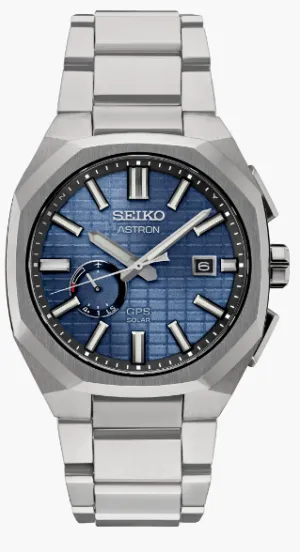 Seiko SSJ013 Blue Dial GPS Astron Solar Automatic Watch