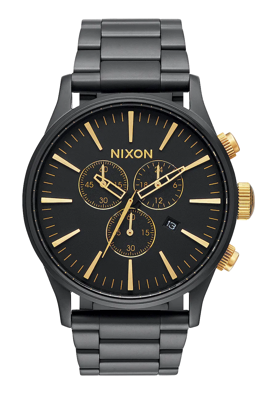 Sentry Chrono - Matte Black / Gold