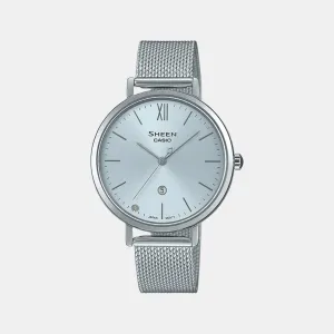 Sheen Women's Silver Analog Mesh Watch SH281 - SHE-4539SM-2AUDF