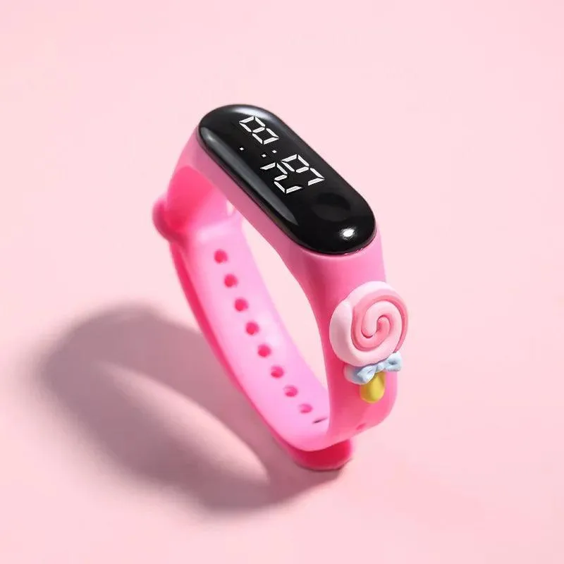 Smart LED Watch for Girls: Fashionable Waterproof Timepiece with LED Display - Stylish Kids Watches!