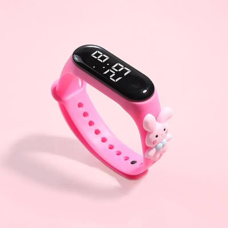 Smart LED Watch for Girls: Fashionable Waterproof Timepiece with LED Display - Stylish Kids Watches!