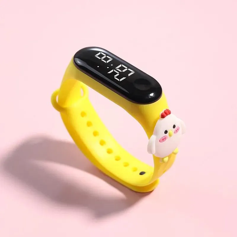 Smart LED Watch for Girls: Fashionable Waterproof Timepiece with LED Display - Stylish Kids Watches!