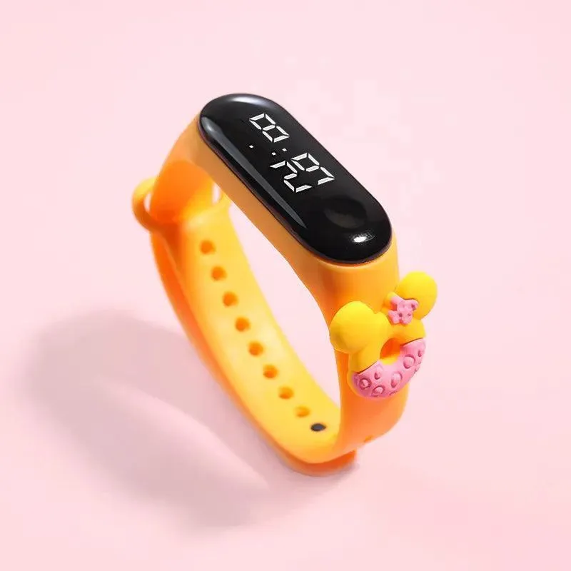 Smart LED Watch for Girls: Fashionable Waterproof Timepiece with LED Display - Stylish Kids Watches!