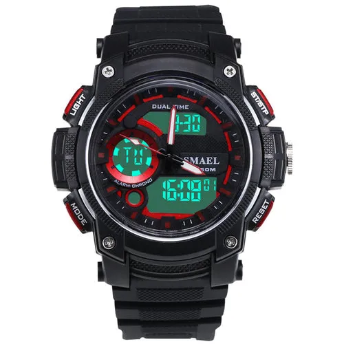 Sporty Waterproof Shock-Resistant Men's Quartz Watch