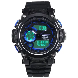 Sporty Waterproof Shock-Resistant Men's Quartz Watch