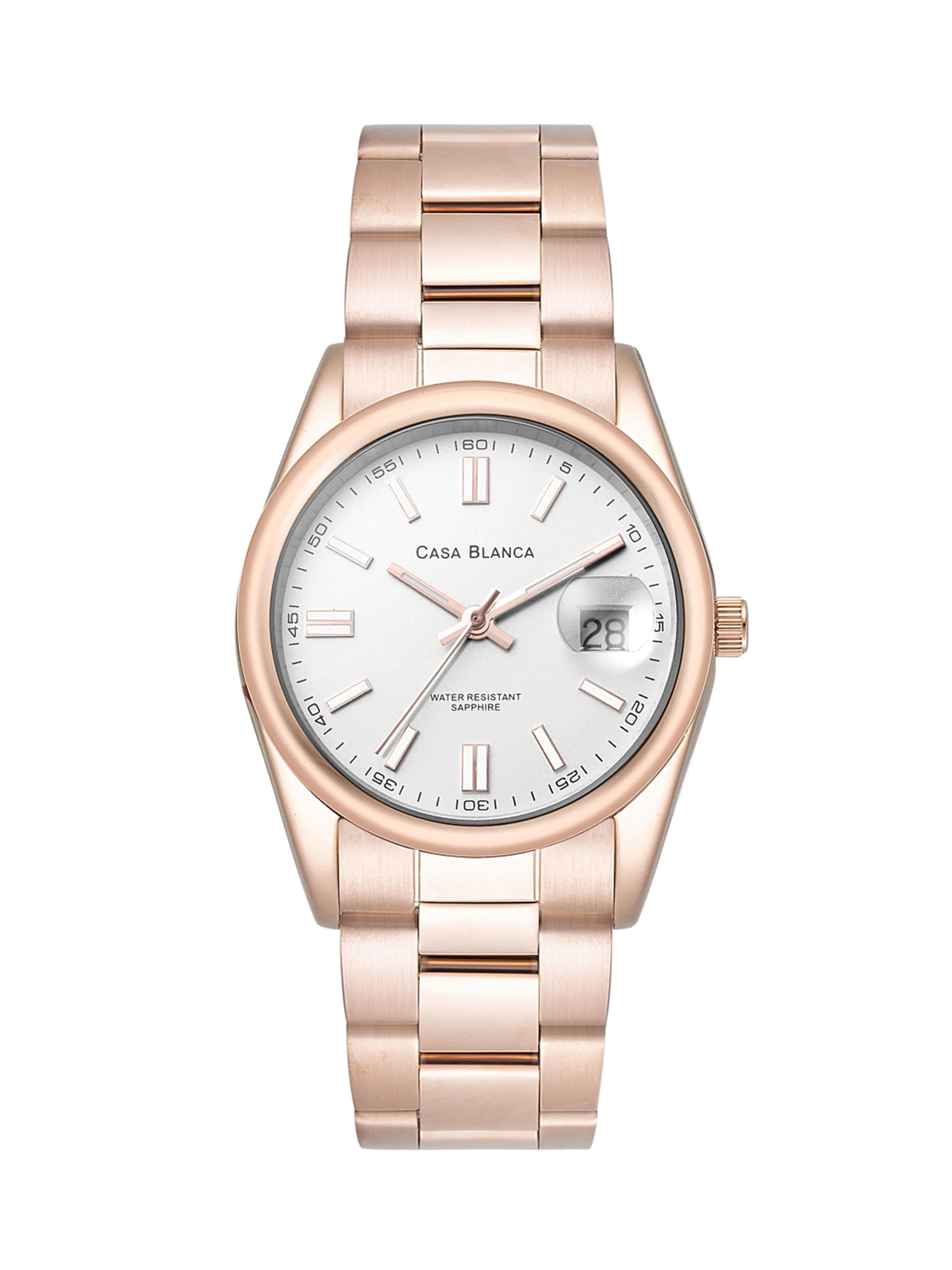 Statement White Rose Gold Watch