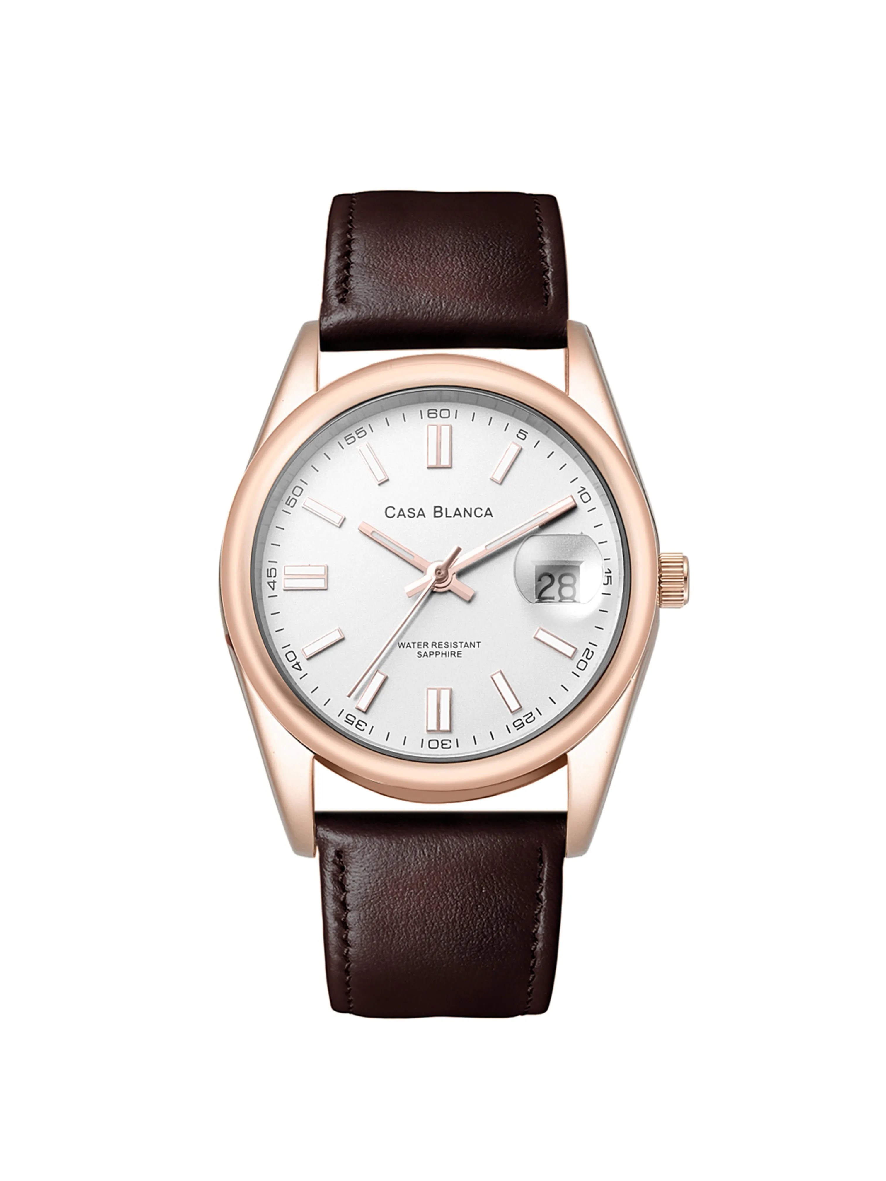 Statement White Rose Gold Watch